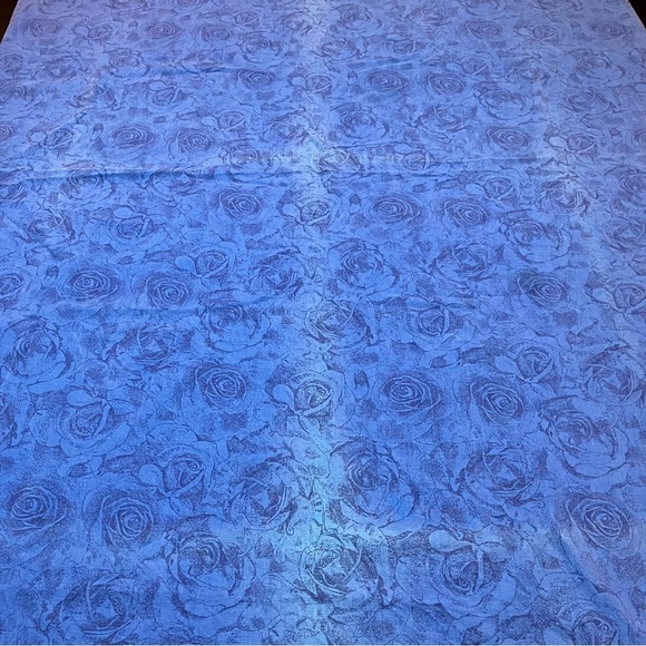 Vent Du Sud Blue Floral Tablecloth Made In France 90 X 56 French Country - Picture 4 of 6